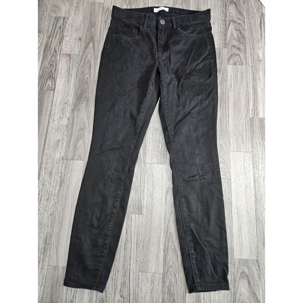 Ann Taylor LOFT Jeans Womens Size 2 / 26 Black Slim Fit Denim 5 Pocket Classic